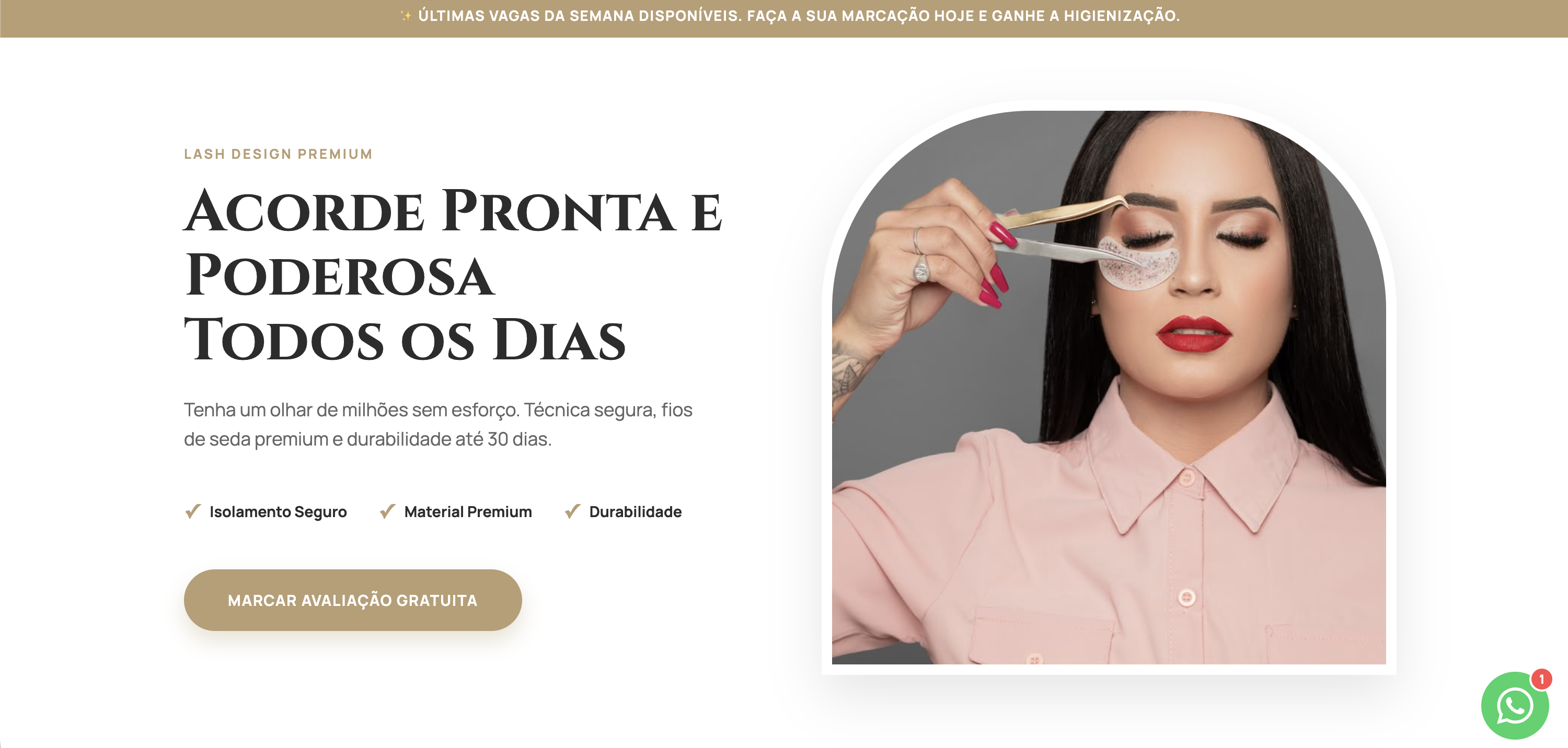 Site Studio de Cílios